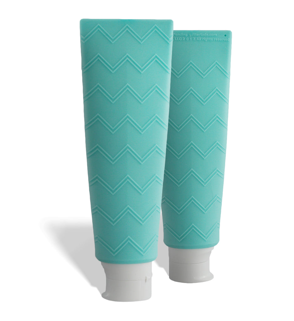 Chevron Design - Matte Aqua - TubeCoverz - Decorative Toothpaste Tube Cover